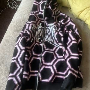 Honeycomb Alphabet Print Y2K